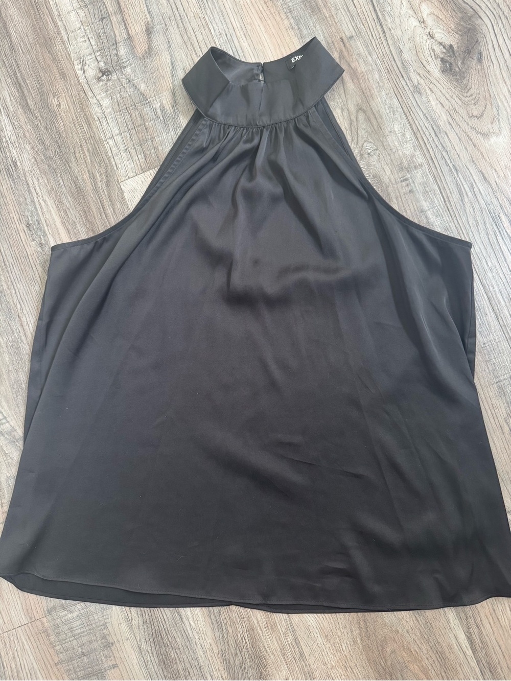 Express halter neck satin shirt